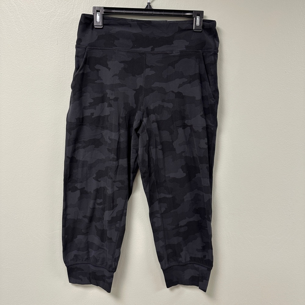 lululemon athletica Black Camo Crop Joggers